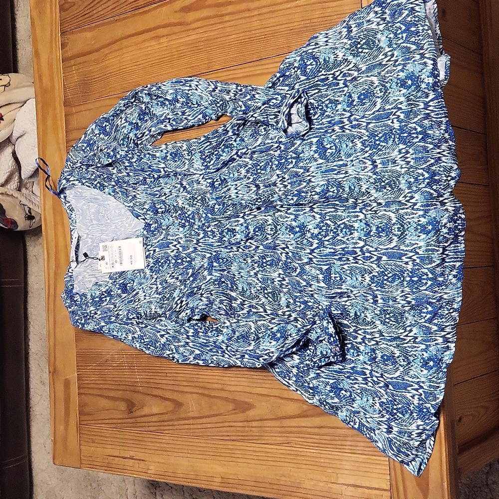 Zara snakeskin pattern dress